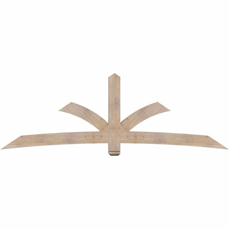 Ekena Millwork Davenport Smooth Timber Gable Bracket, Douglas Fir, 108"W x 36"H x 5 1/2"D x 5 1/2"F, 8/12 Pitch GBW108X36X0606DAV00SDF